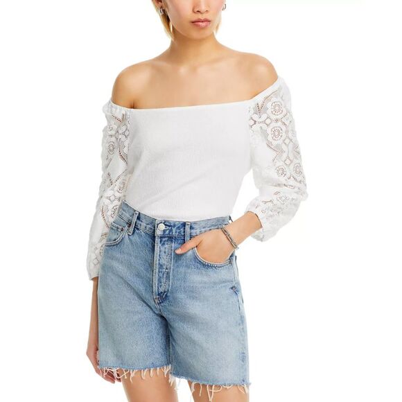 Single Thread Women's Top Sz L Knit Gauze - Picture 1 of 5